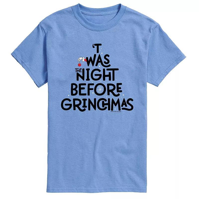 Men's Dr. Seuss The Grinch "'Twas The Night Before Christmas" Tee, Size: Medium, Gray Product Image