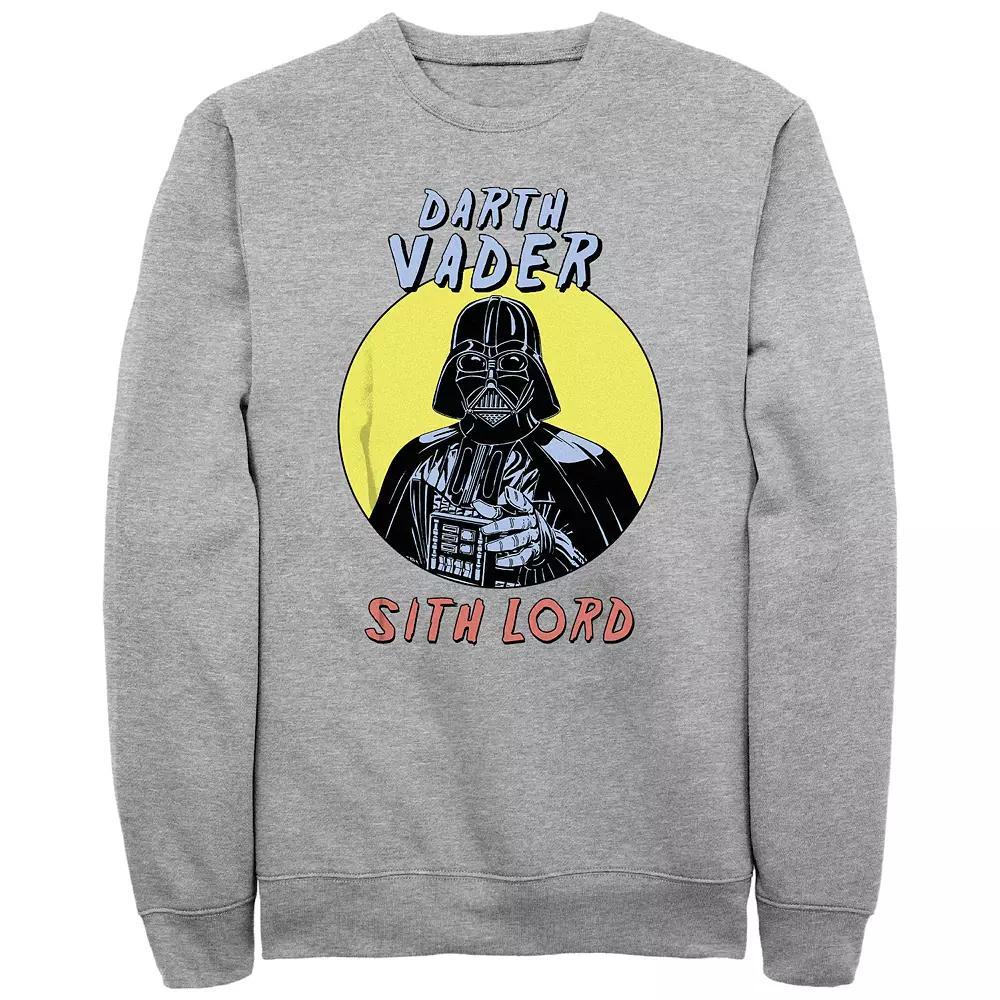 Men's Star Wars Darth Vader Sith Lord Graphic Fleece, Size: Large, Athletic Grey Product Image