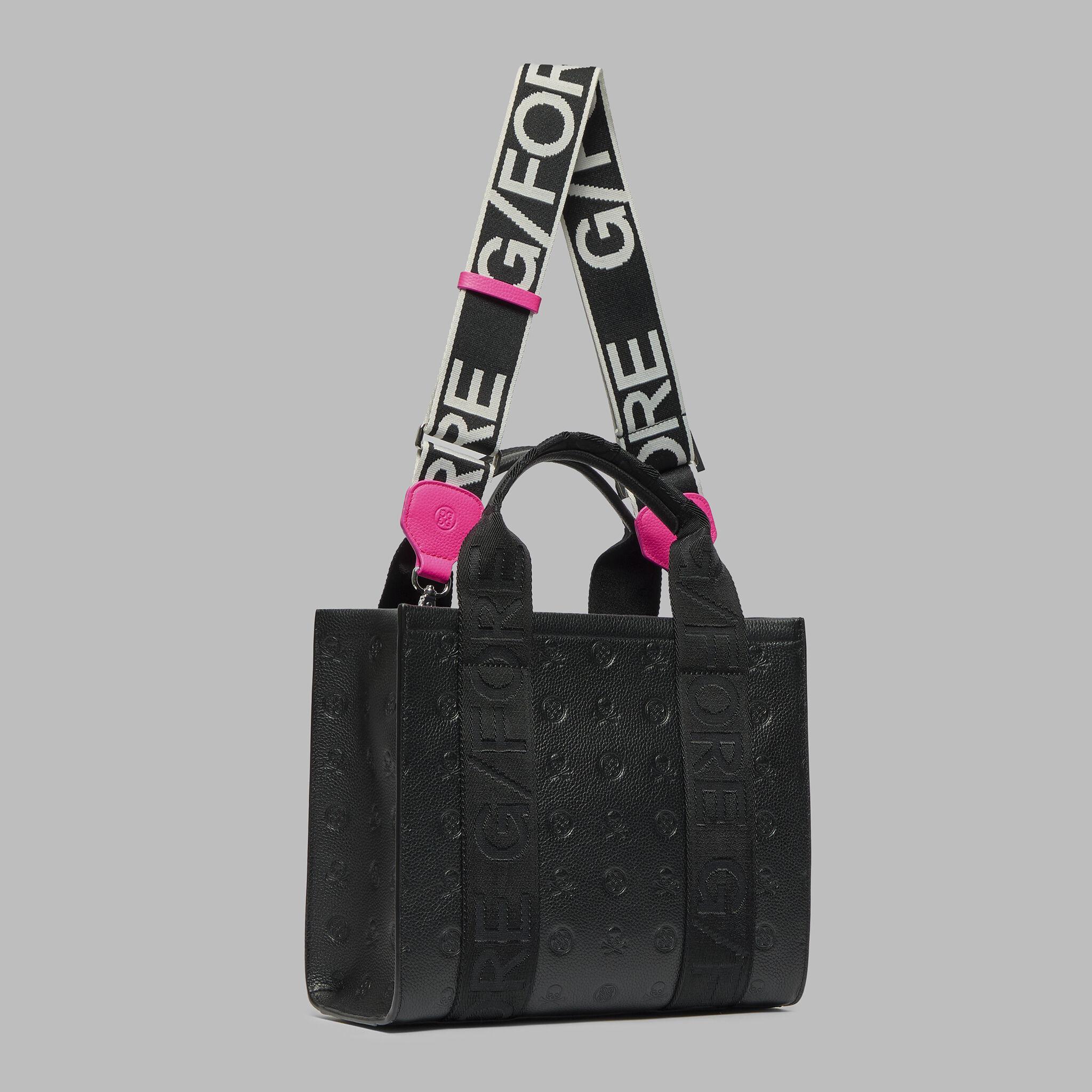 CIRCLE G'S EMBOSSED LEATHER SQUARE BAG Product Image