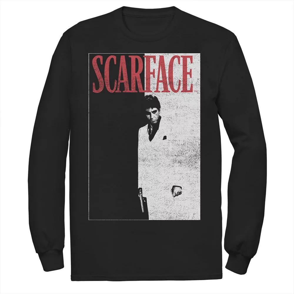 Men's Scarface Distressed Movie Poster Photo Tee, Size: Medium, Black Product Image