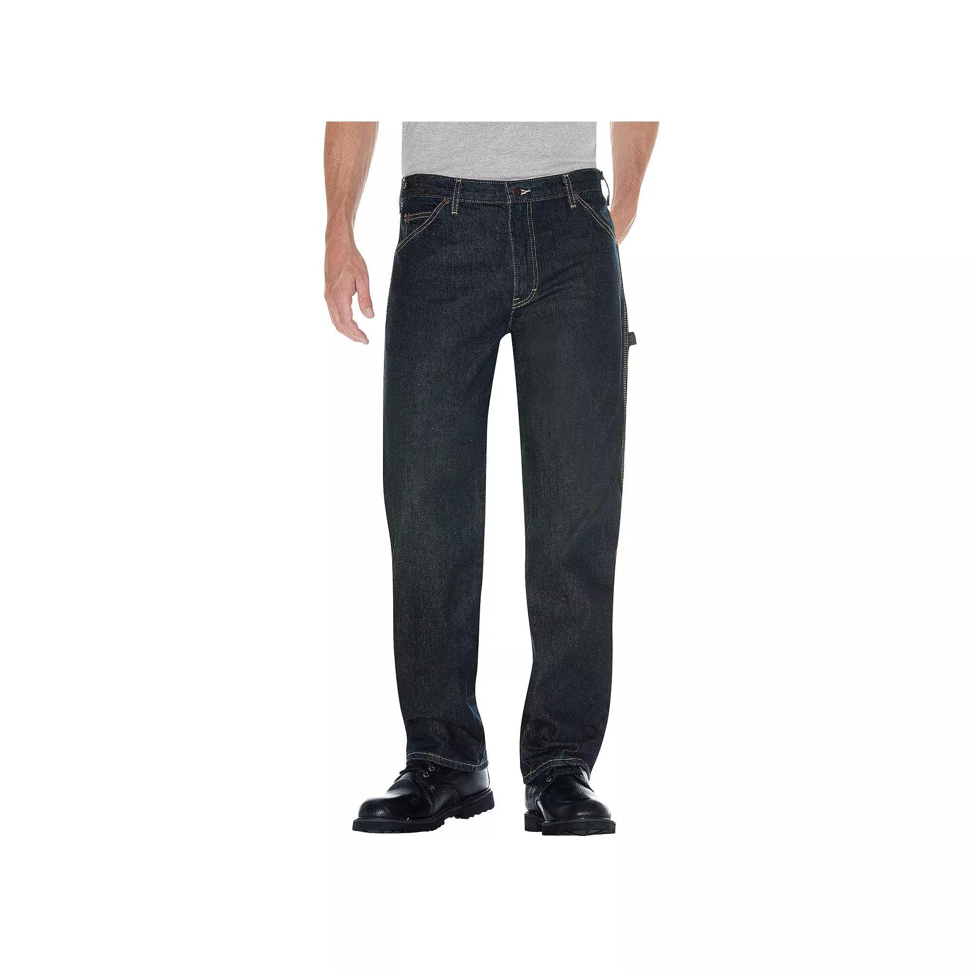 Men's Dickies Relaxed Fit Denim Carpenter Jeans, Size: 30X30, Tinted Heritage Green Product Image