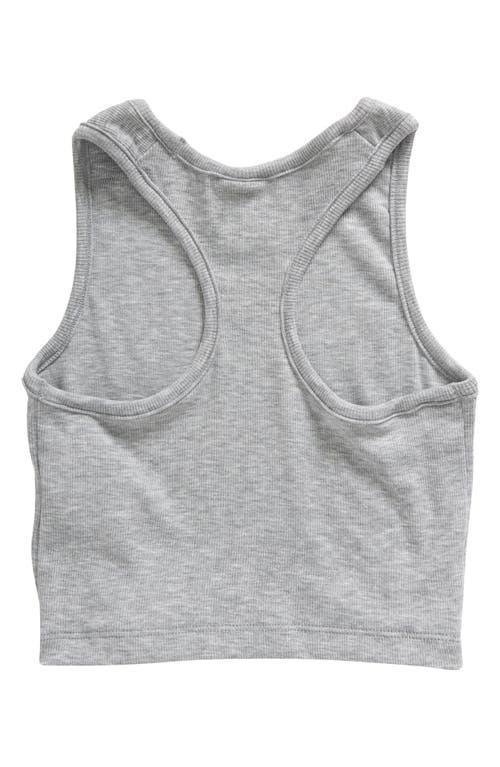 Nike Kids' Sportswear Rib Racerback Tank in Dark Grey Heather at Nordstrom, Size Xl Product Image