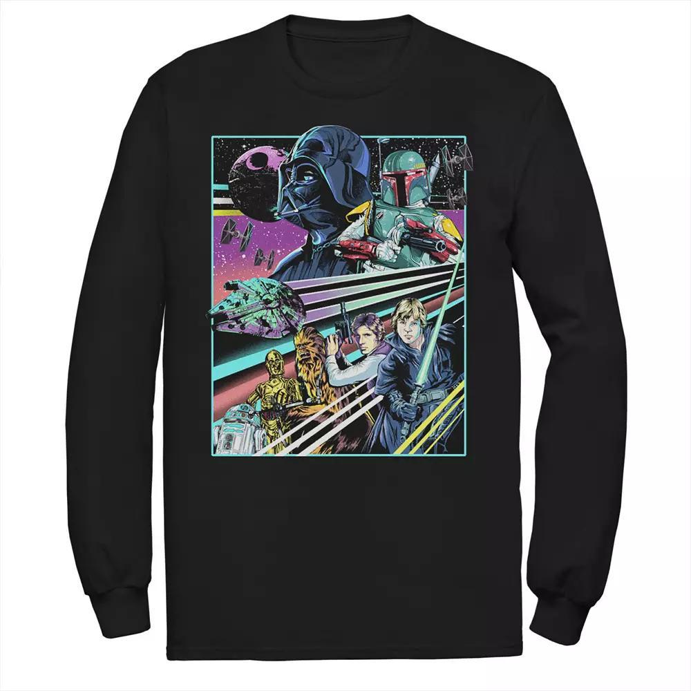Mens Star Wars Neon Rebel Alliance Poster Tee Product Image