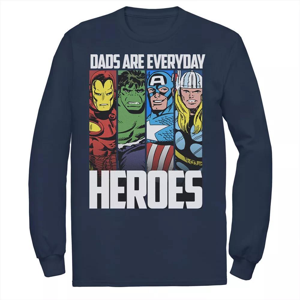 Men's Marvel Avengers Father's Day Everyday Heroes Tee, Size: Small, Blue Product Image
