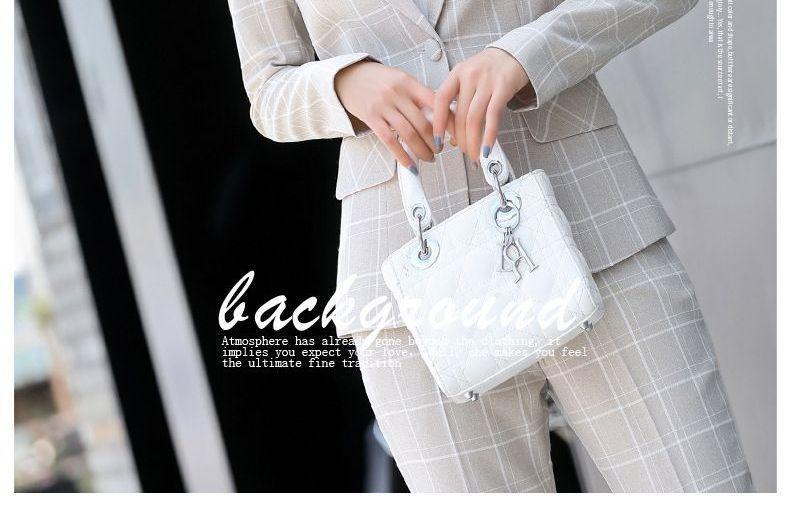 Plaid Single-Button Blazer / Dress Pants / Set Product Image