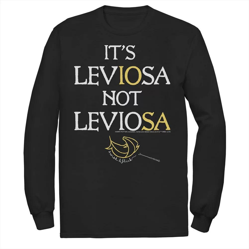 Men's Harry Potter It's Leviosa Not Leviosa Tee, Size: Small, Black Product Image