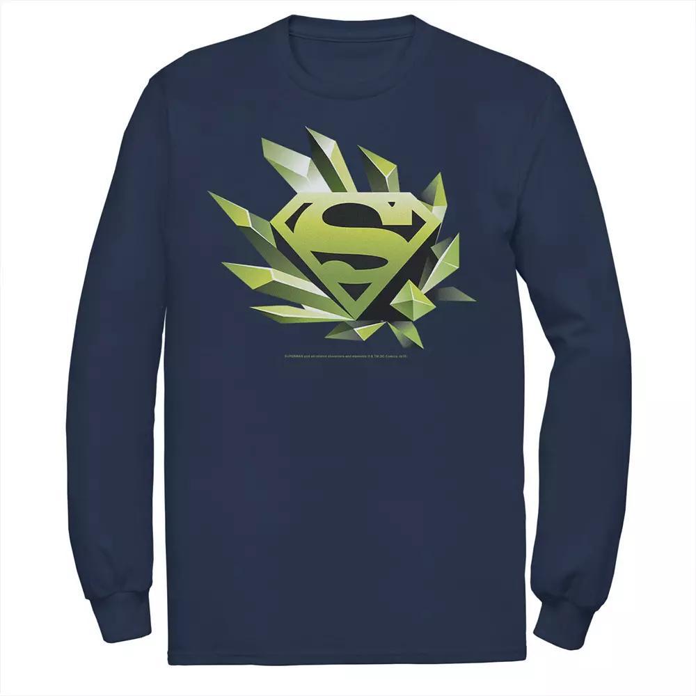 Men's DC Comics Superman Kryptonite Chest Logo Tee, Size: Large, Blue Product Image