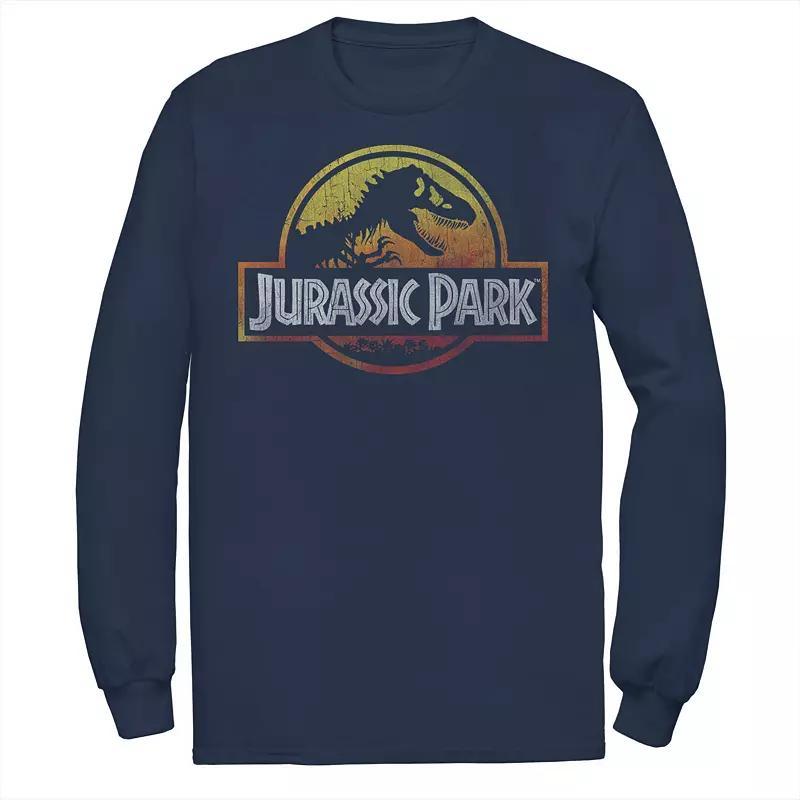Mens Jurassic Park Sunset Circle Logo Outlined Tee, Mens Product Image