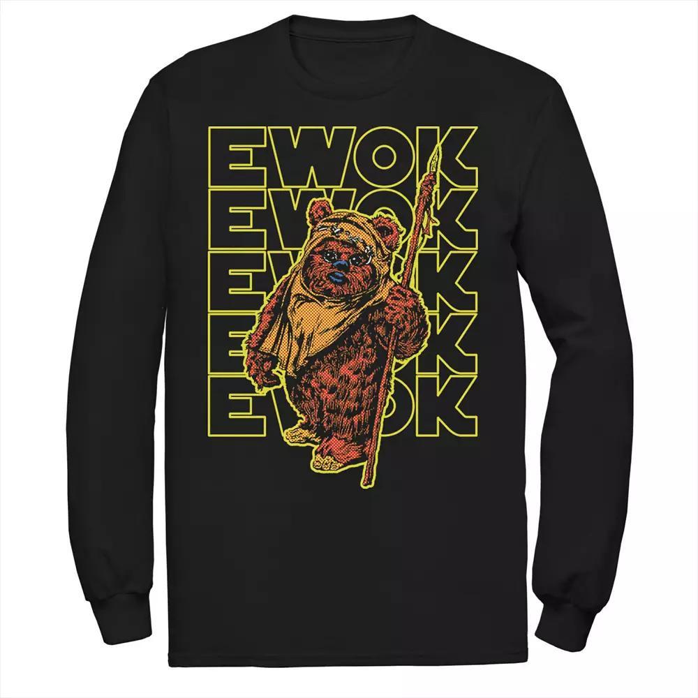 Big & Tall The Mandalorian Helmet Reflection Long Sleeve Graphic Tee, Men's, Size: 3XL, Black Product Image