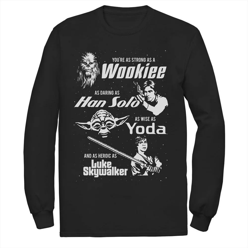 Men's Star Wars Strong Daring Wise Father's Day Tee, Size: Small, Black Product Image