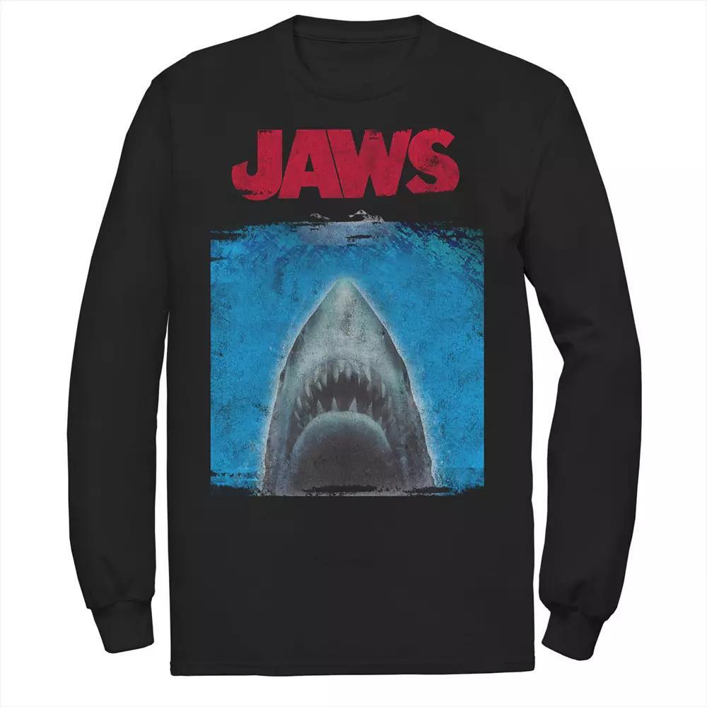 Men's Jaws Movie Poster Tee, Size: Medium, Athletic Grey Product Image