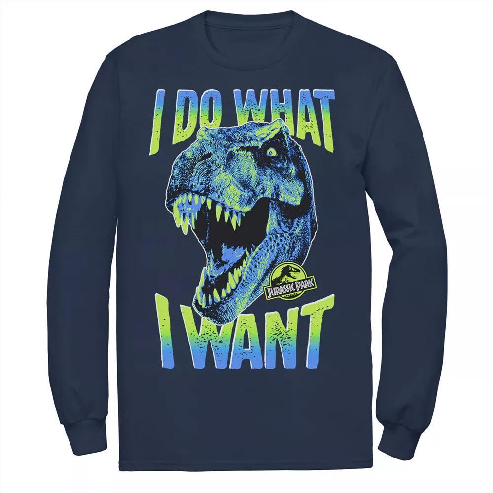 Men's Jurassic Park T-Rex I Do What I Want Tee, Size: XXL, Blue Product Image