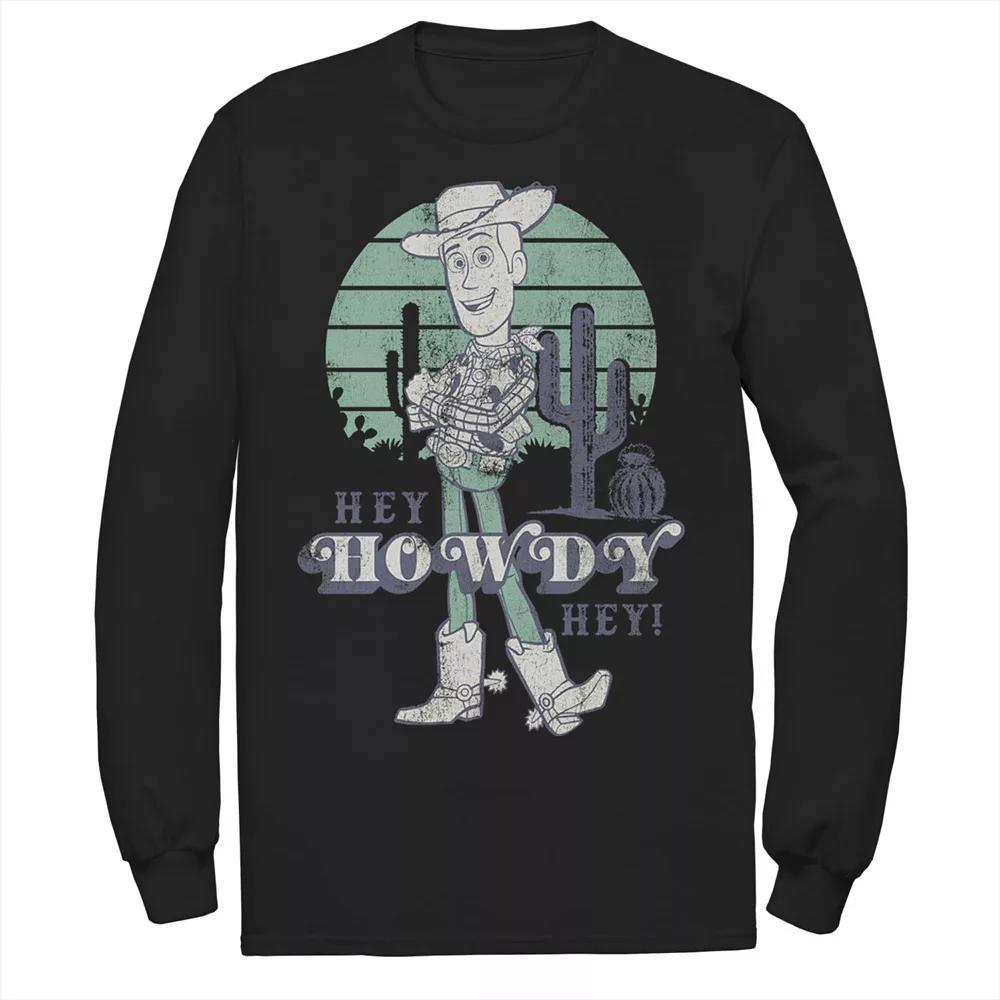 Disney / Pixar's Toy Story Men's Pastel Hey Howdy Hey Woody Tee, Size: Large, Black Product Image