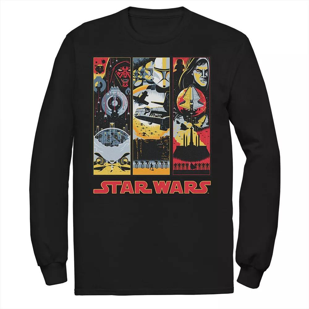 Men's Star Wars Maul Trooper Anakin Retro Panels Tee, Size: Medium, Black Product Image