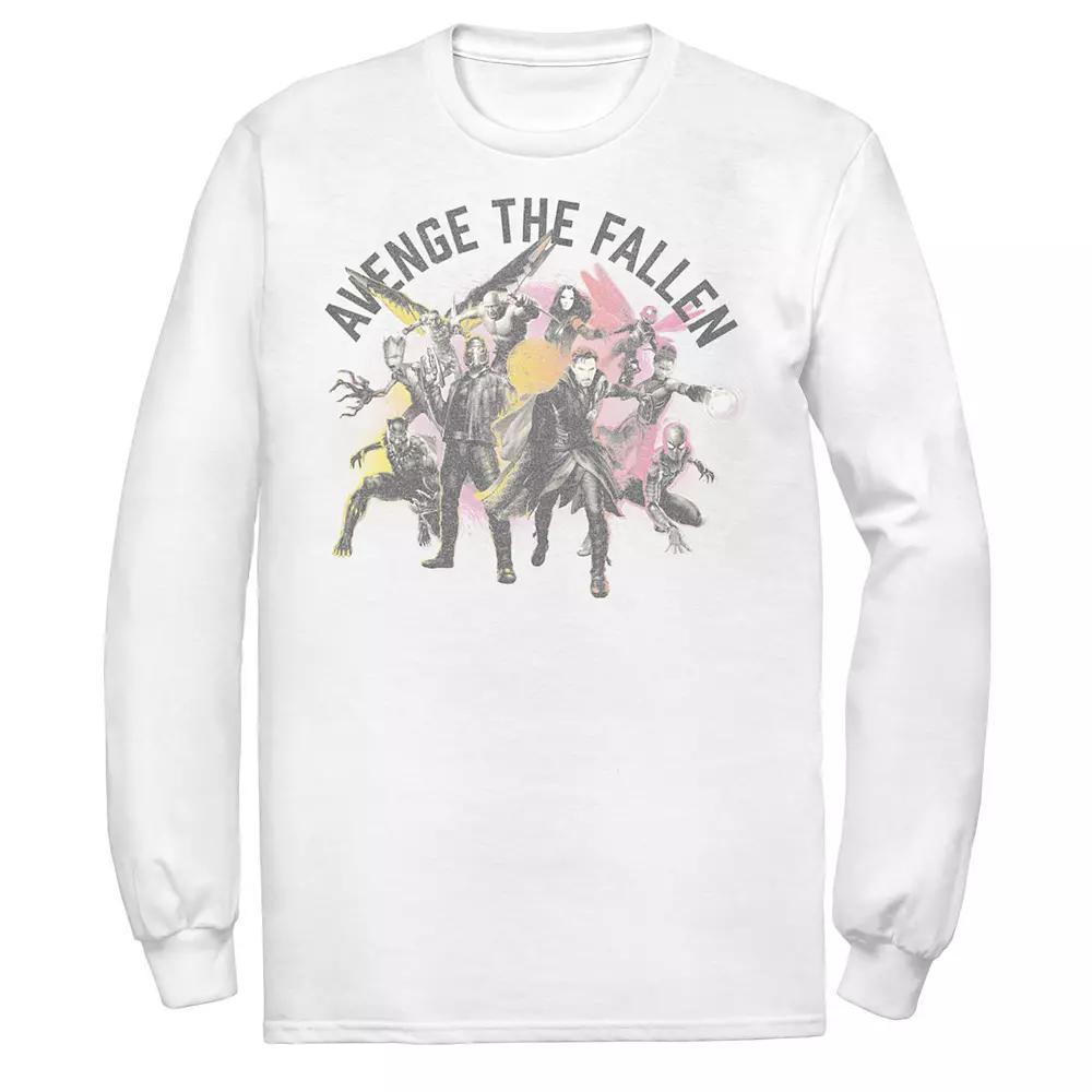 Men's Marvel "Avenge The Fallen" Graphic Tee, Size: Medium, White Product Image