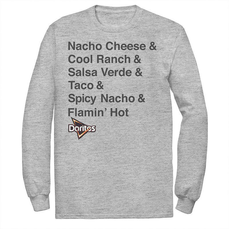 Mens Doritos Tortilla Chips Flavors Tee Athletic Grey Product Image