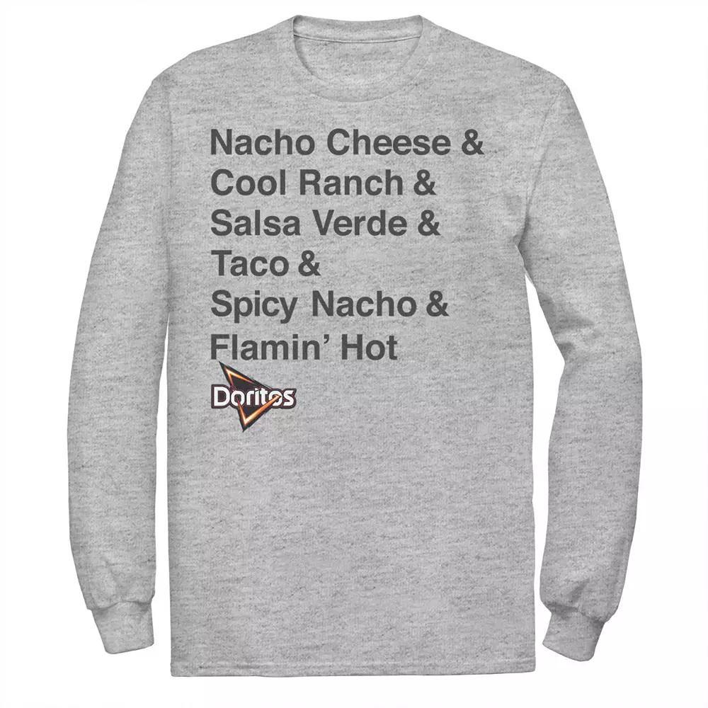 Mens Doritos Tortilla Chips Flavors Tee Athletic Grey Product Image