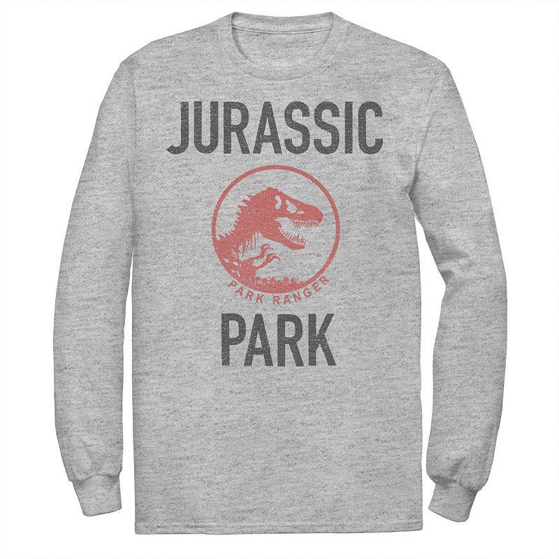 Men's Jurassic Park Ranger Tee, Size: XXL, Athletic Grey Product Image