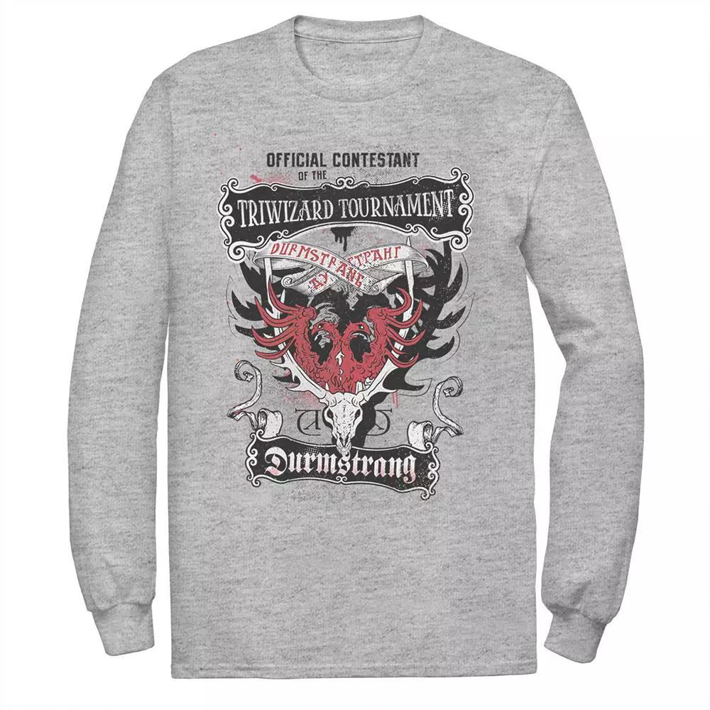 Men's Harry Potter Triwizard Tournament Drumstrang Poster Tee, Size: Medium, Athletic Grey Product Image