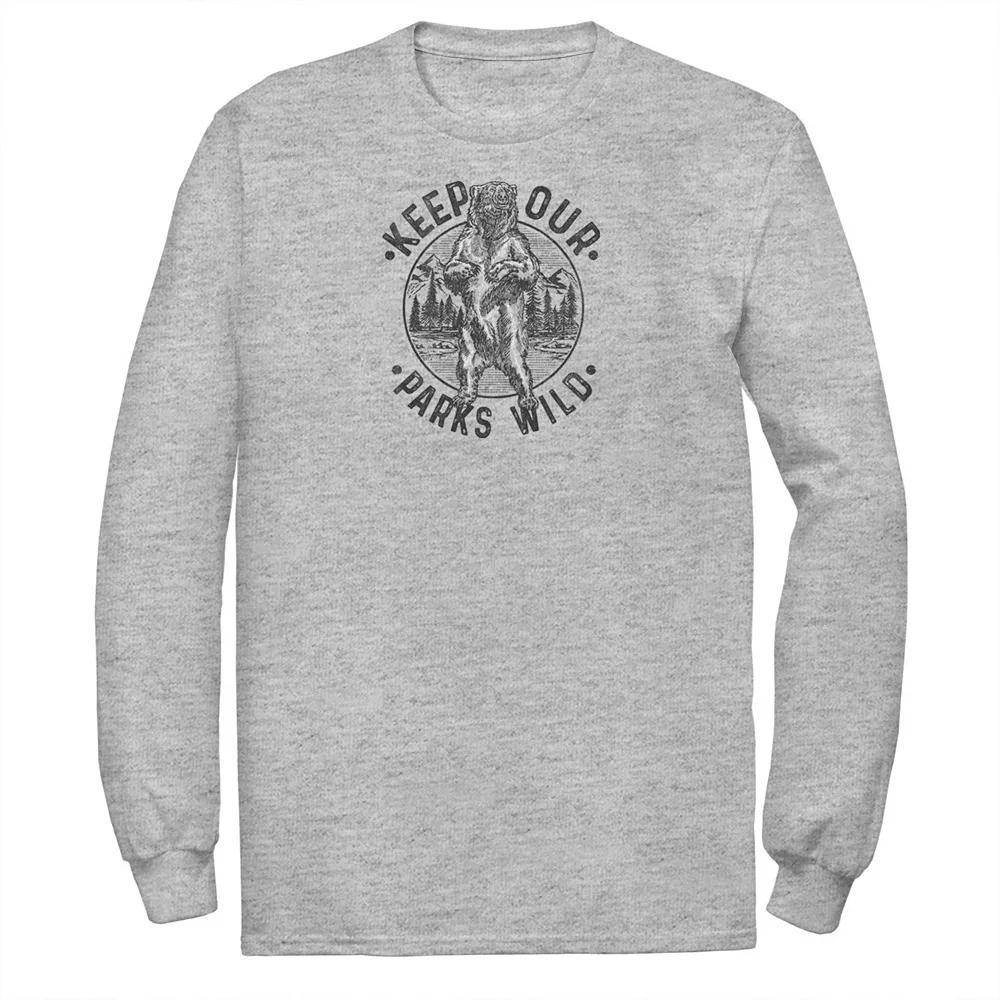 Men's Fifth Sun Keep Our Wild Parks Tee, Size: Large, Athletic Grey Product Image