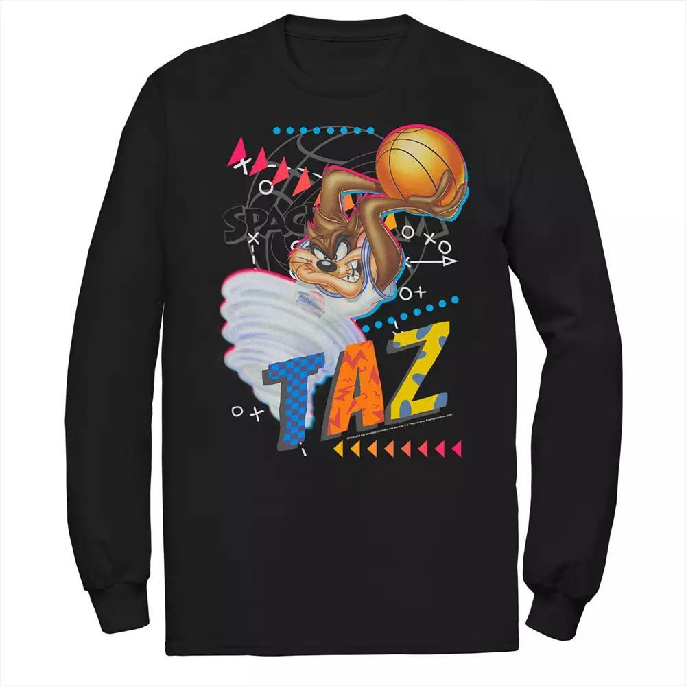 Men's Looney Tunes Space Jam Taz Basketball Portrait Tee, Size: Large, Black Product Image