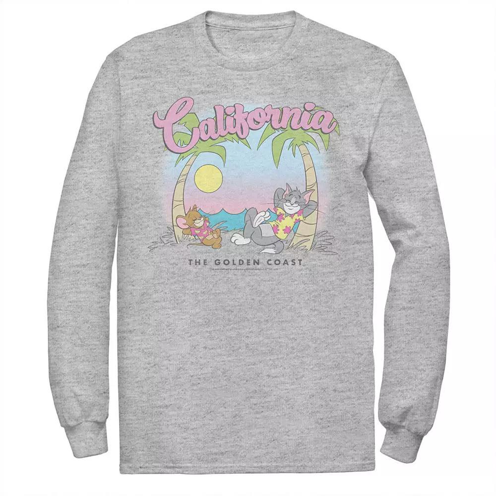 Men's Tom & Jerry California Golden Coast Tee, Size: Large, Athletic Grey Product Image