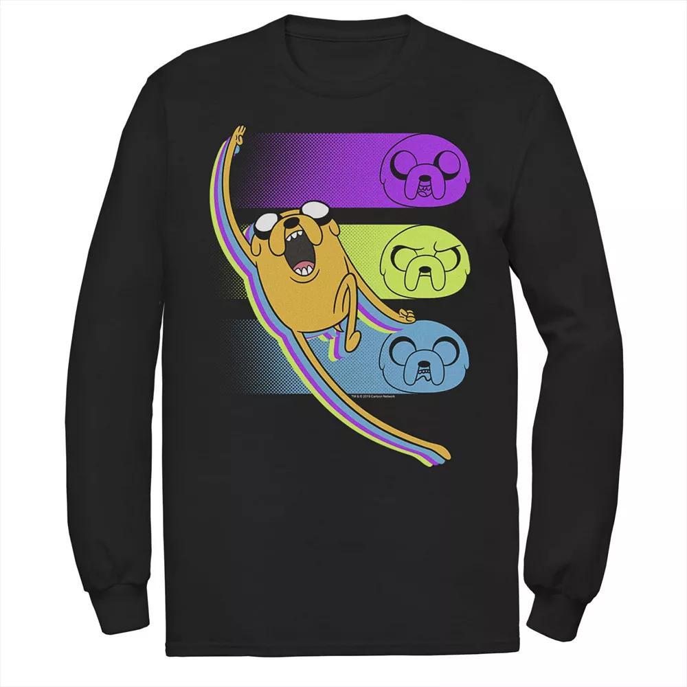 Men's Cartoon Network Adventure Time Jake Emotions Tee, Size: Medium, Black Product Image