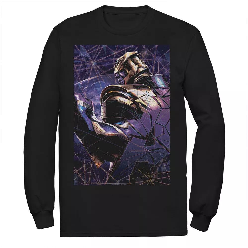Men's Marvel Avengers Endgame Thanos Breaks Long Sleeve Graphic Tee, Size: Small, Black Product Image