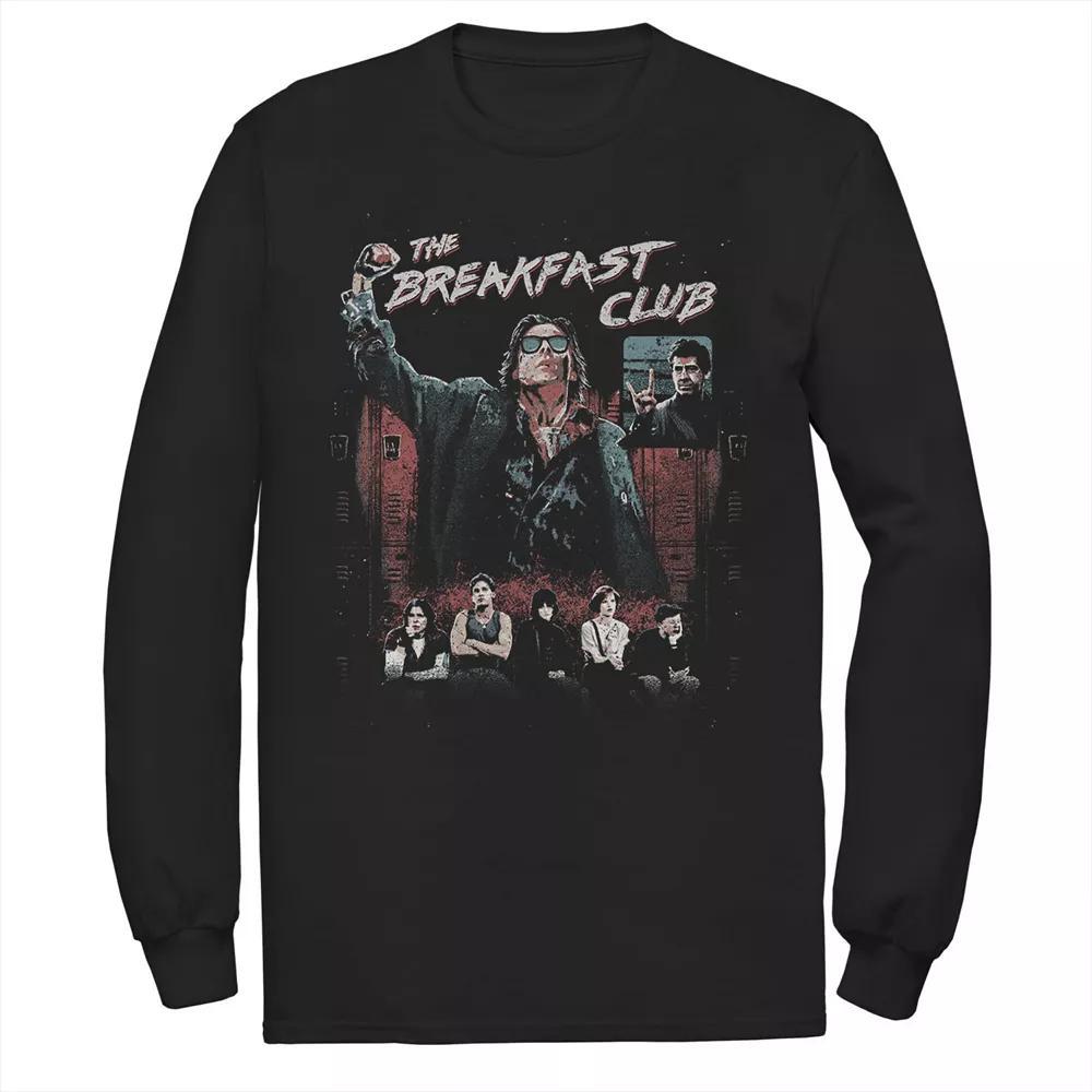 Men's Jurassic Park Red Jungle Sunset Icon Long Sleeve Graphic Tee, Size: XXL, Blue Product Image