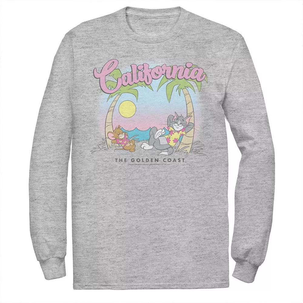 Men's Tom & Jerry California Golden Coast Tee, Size: Large, Athletic Grey Product Image