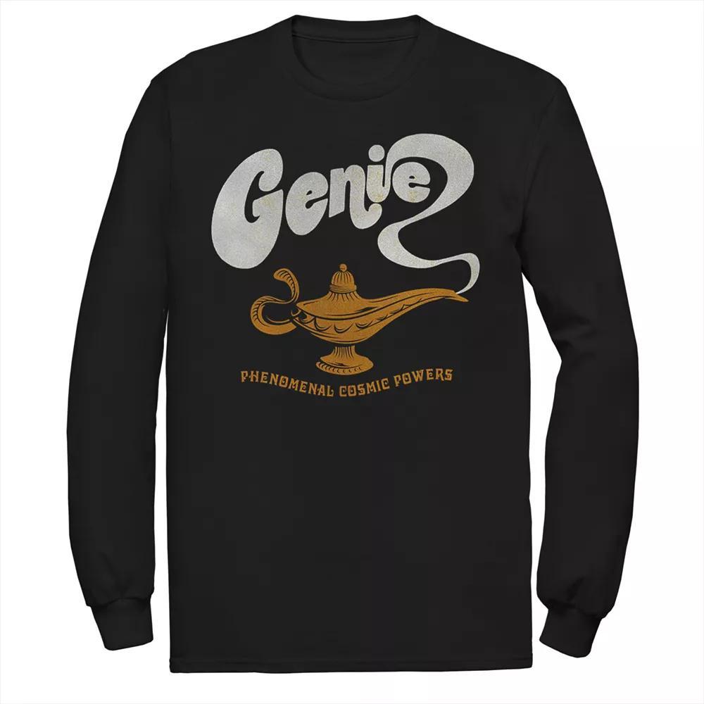 Disney's Aladdin Men's Genie Lamp Long Sleeve Graphic Tee, Size: Medium, Black Product Image