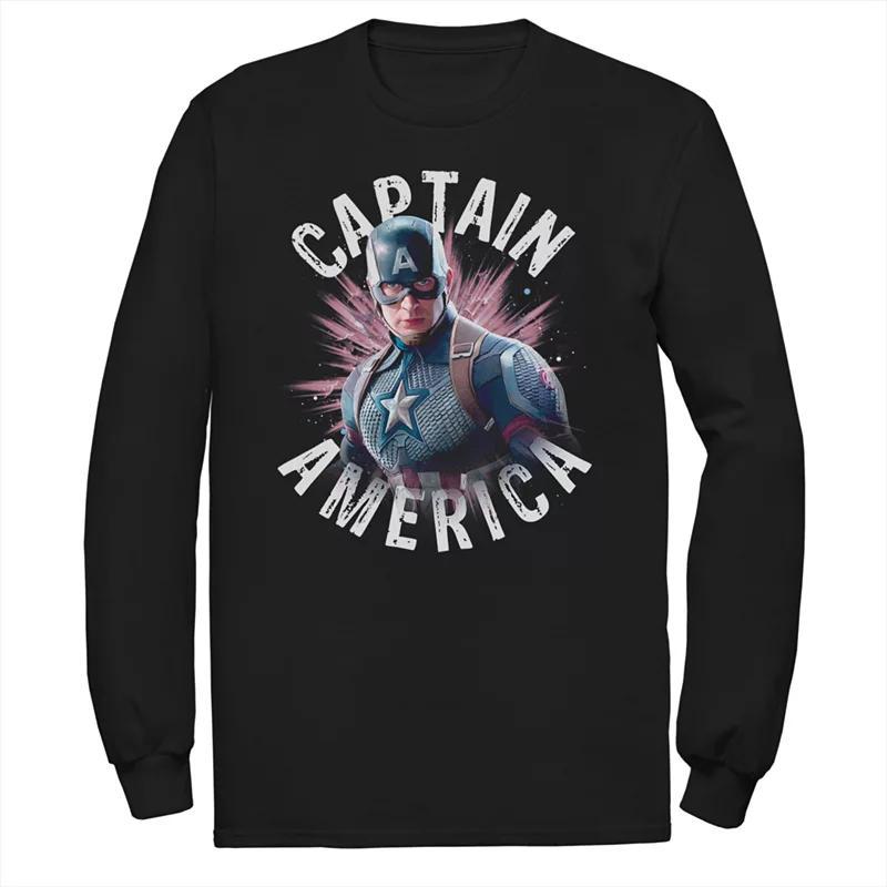 Men's Marvel More Than A Fan Character Letter Text Word Stack Tee, Size: Small, Black Product Image