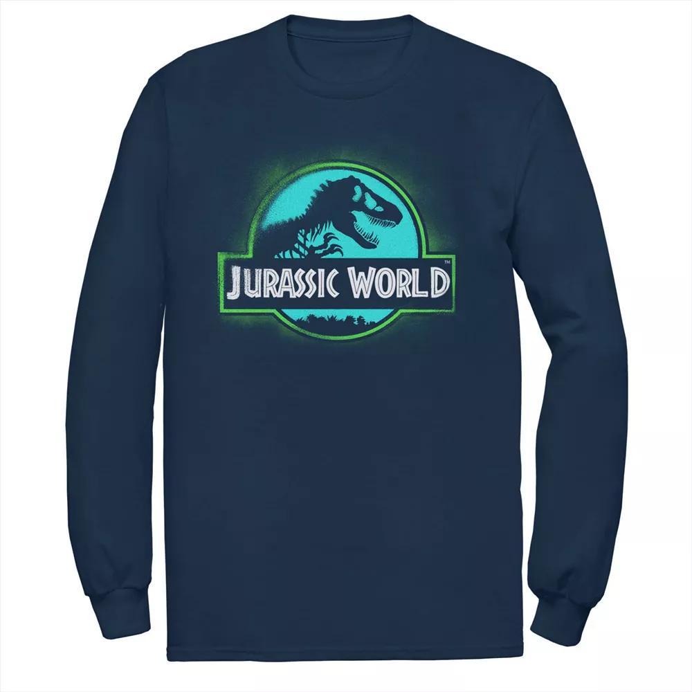 Men's Jurassic World Two Logo Graffiti Spray Paint Tee, Size: 3XL, Black Product Image