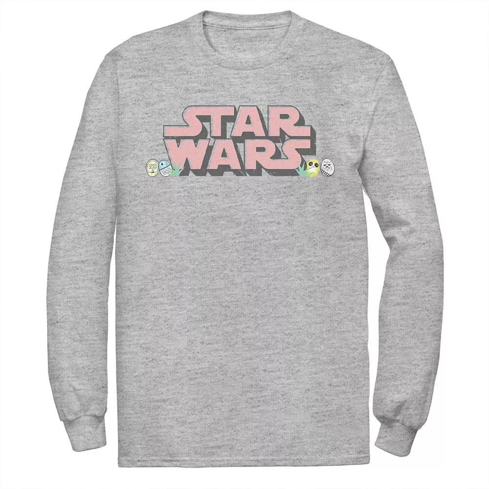 Big & Tall Star Wars Easter Egg Logo Graphic Tee, Men's, Size: Large Tall, Athletic Grey Product Image