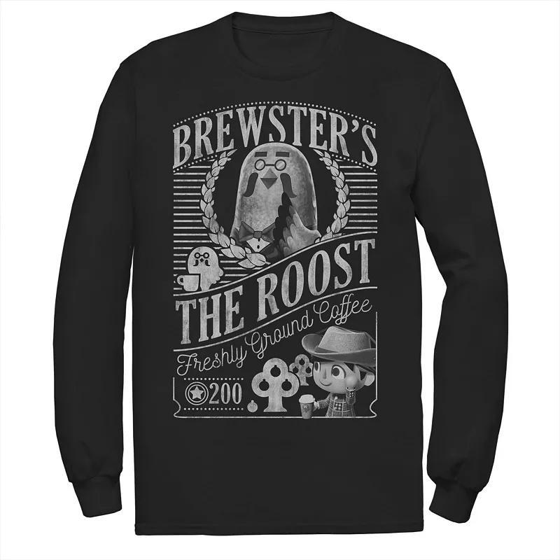Men's Nintendo Animal Crossing Brewster's The Roost Tee, Size: Small, Black Product Image