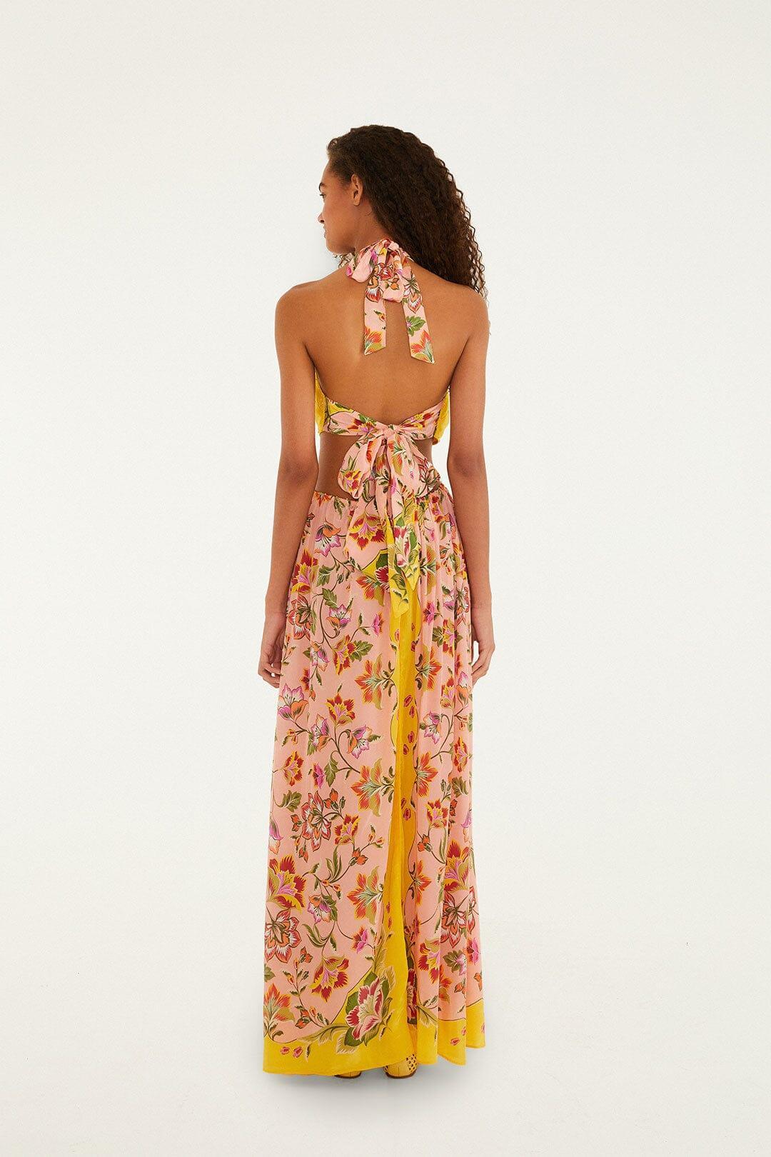 Soft Pink Beauty Scarf Maxi Dress Product Image