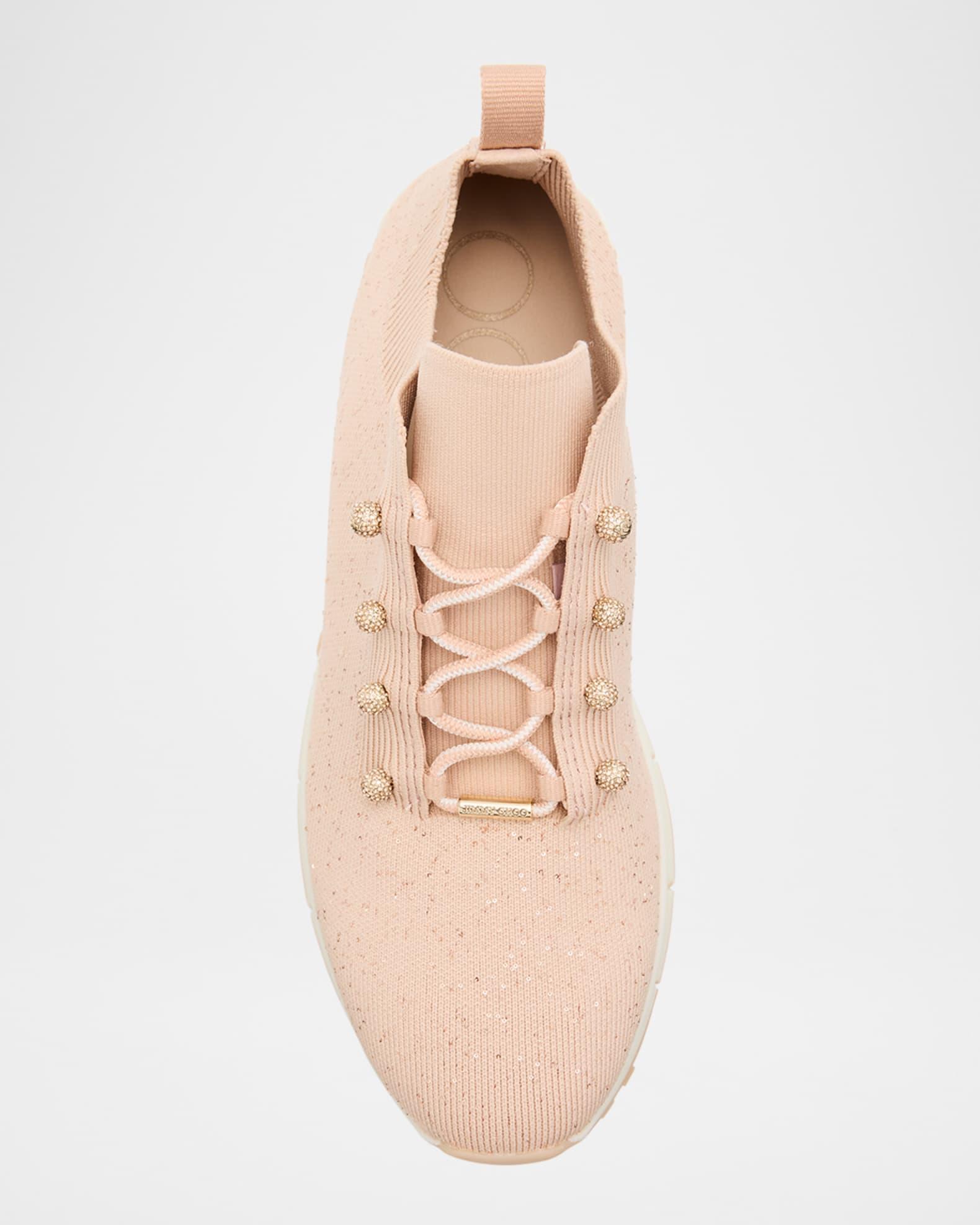 Veles Sequin Knit Trainer Sneakers Product Image