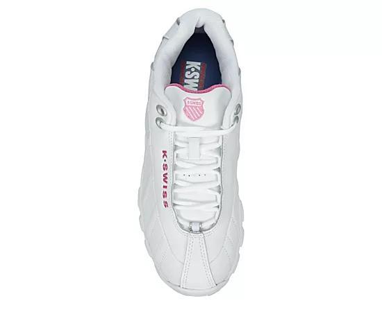K-Swiss® ST329 CMF Women's Sneakers, Size: 8.5, White Shocking Pink Product Image