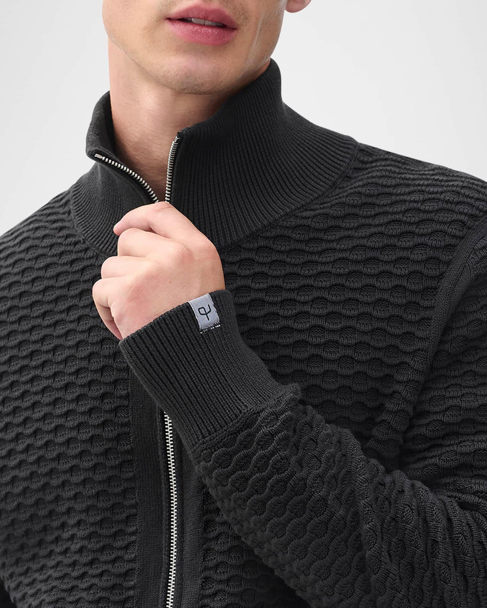 Men's Andrew Cotton Ottoman Full-Zip Sweater Product Image