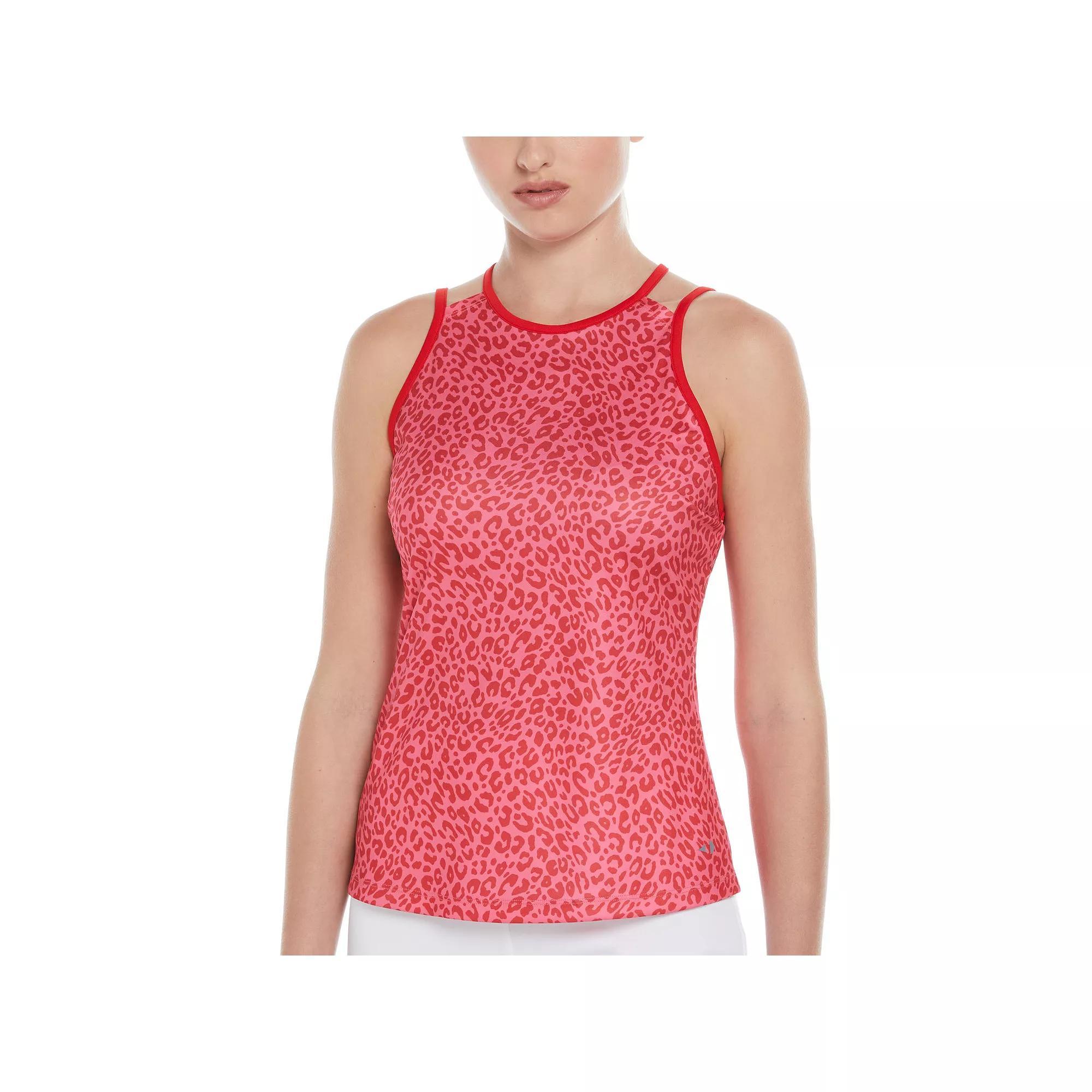 Womens Grand Slam Animal Print Strappy Tennis Tank Top Product Image