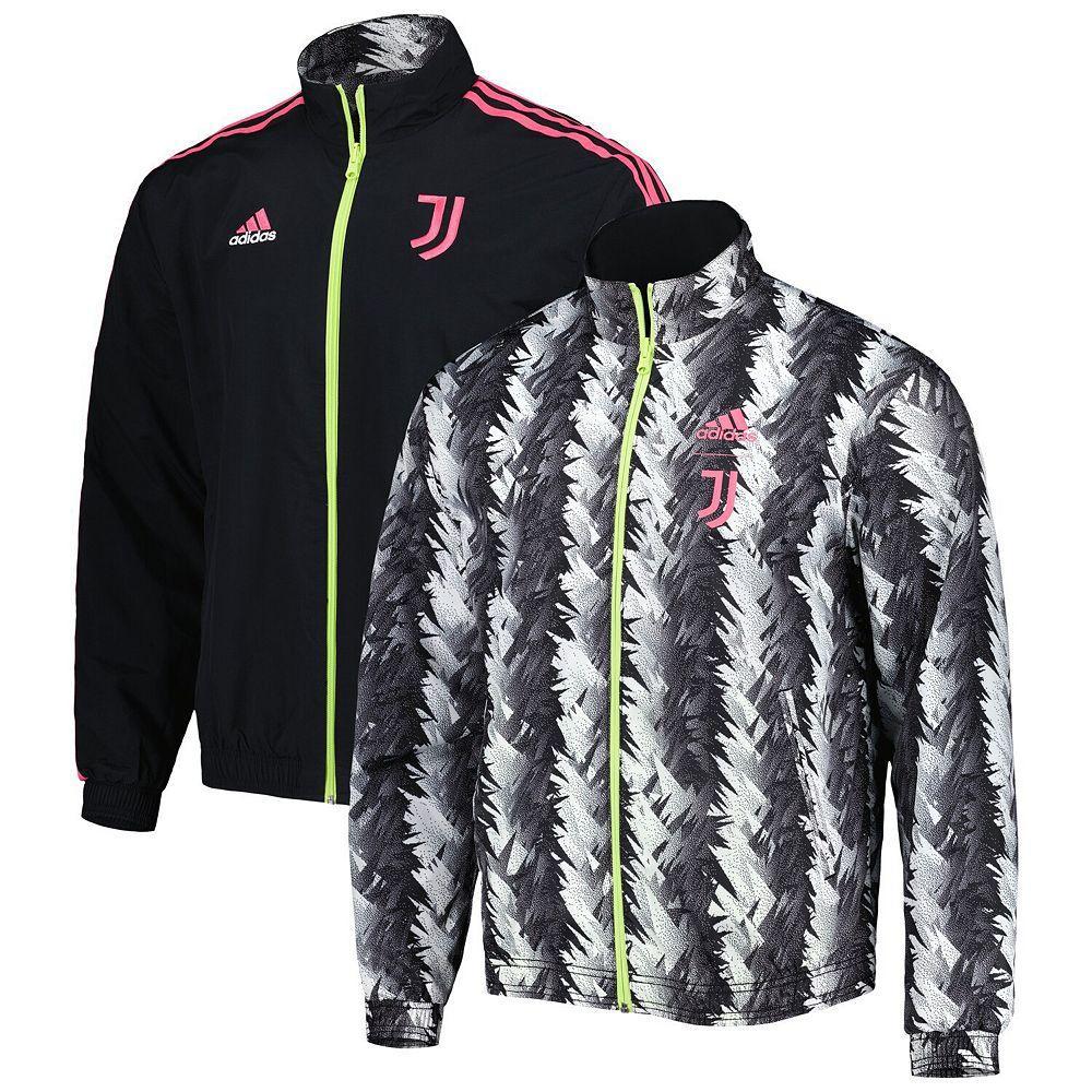 Mens adidas Black Juventus Team Logo Anthem Full-Zip Jacket Product Image