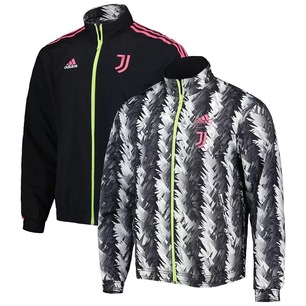 Mens adidas Black Juventus Team Logo Anthem Full-Zip Jacket Product Image
