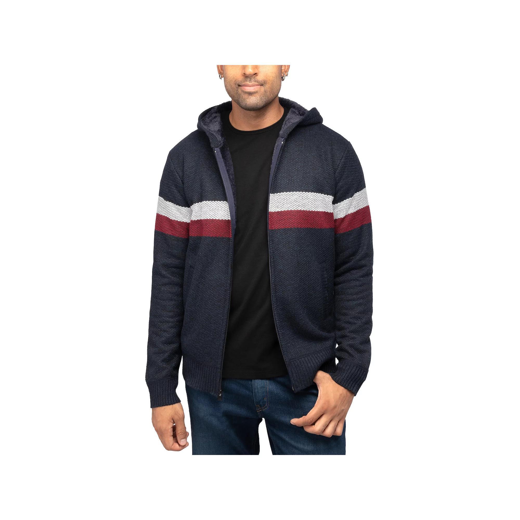 Men's Xray Full-Zip Hooded Sweater, Size: XL, Blue Product Image