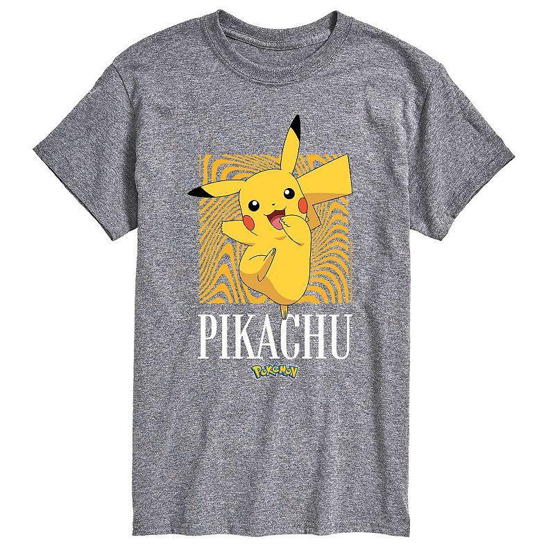 Men's Pokemon Pikachu Abstract Tee, Size: XS, Grey Product Image
