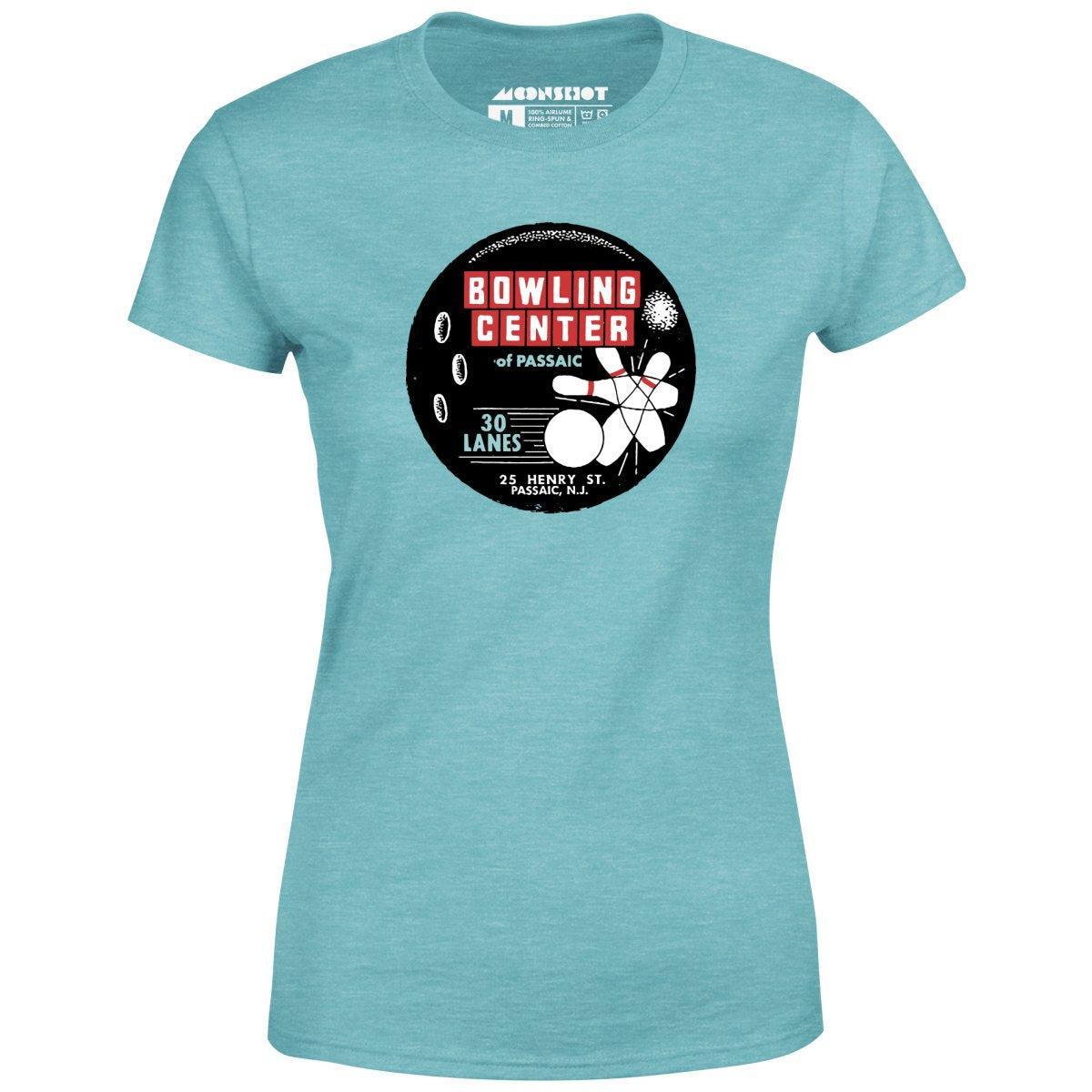 Bowling Center of Passaic - Passaic, NJ - Vintage Bowling Alley - Women's T-Shirt Female Product Image