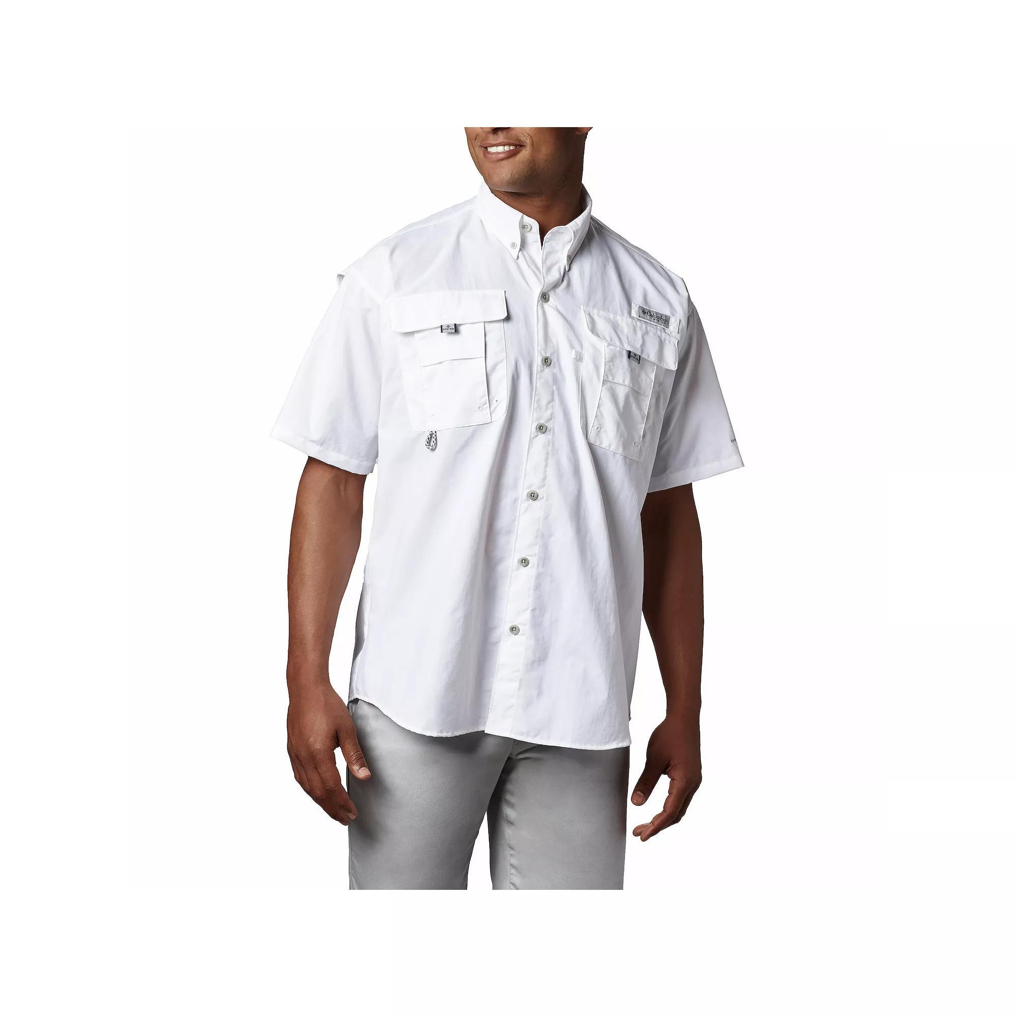 Columbia PFG Bahama II Relaxed Fit Solid Short Sleeve Woven Shirt Product Image