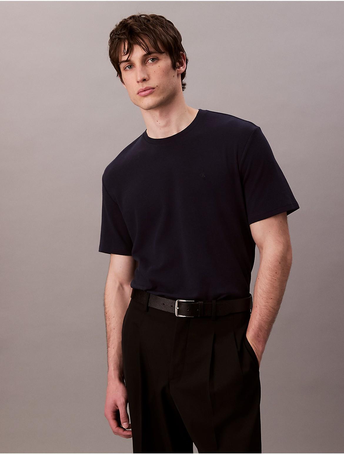 Calvin Klein Mens Cotton Combed Rib Classic T-Shirt - Neutral Product Image