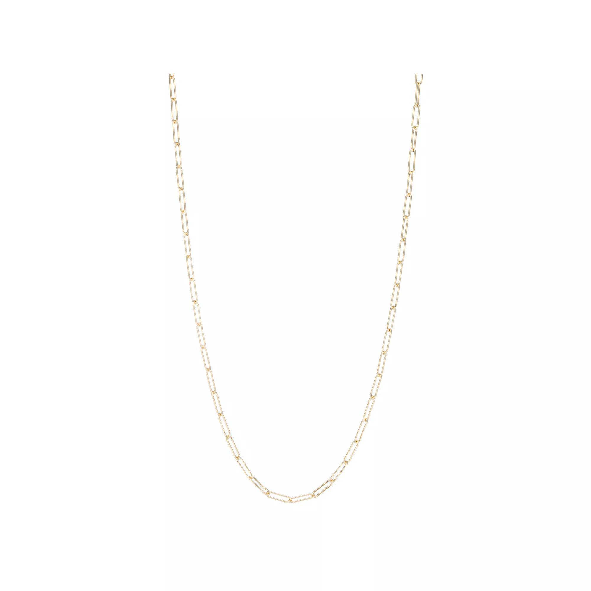 Jordan Blue Men's 14k Gold Filled 4.1 mm Paper Clip Chain Necklace, Size: 24" Product Image
