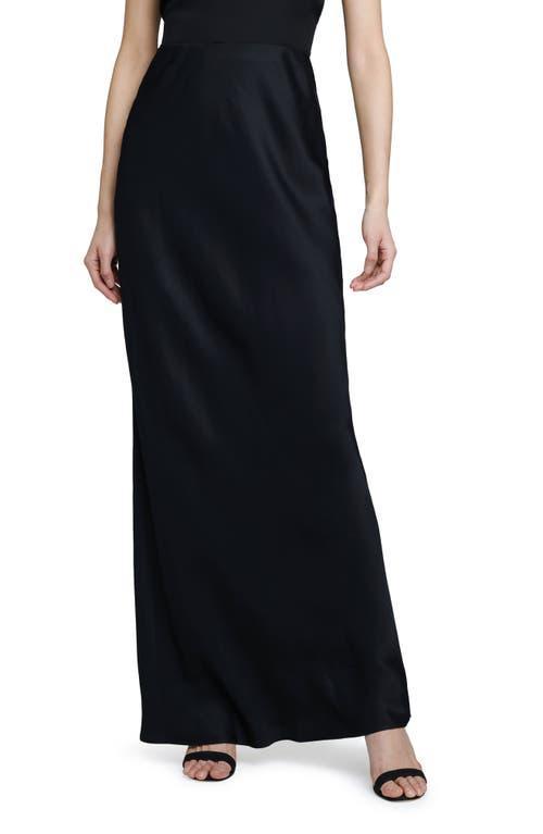 Womens Zeta Satin Maxi Skirt Product Image