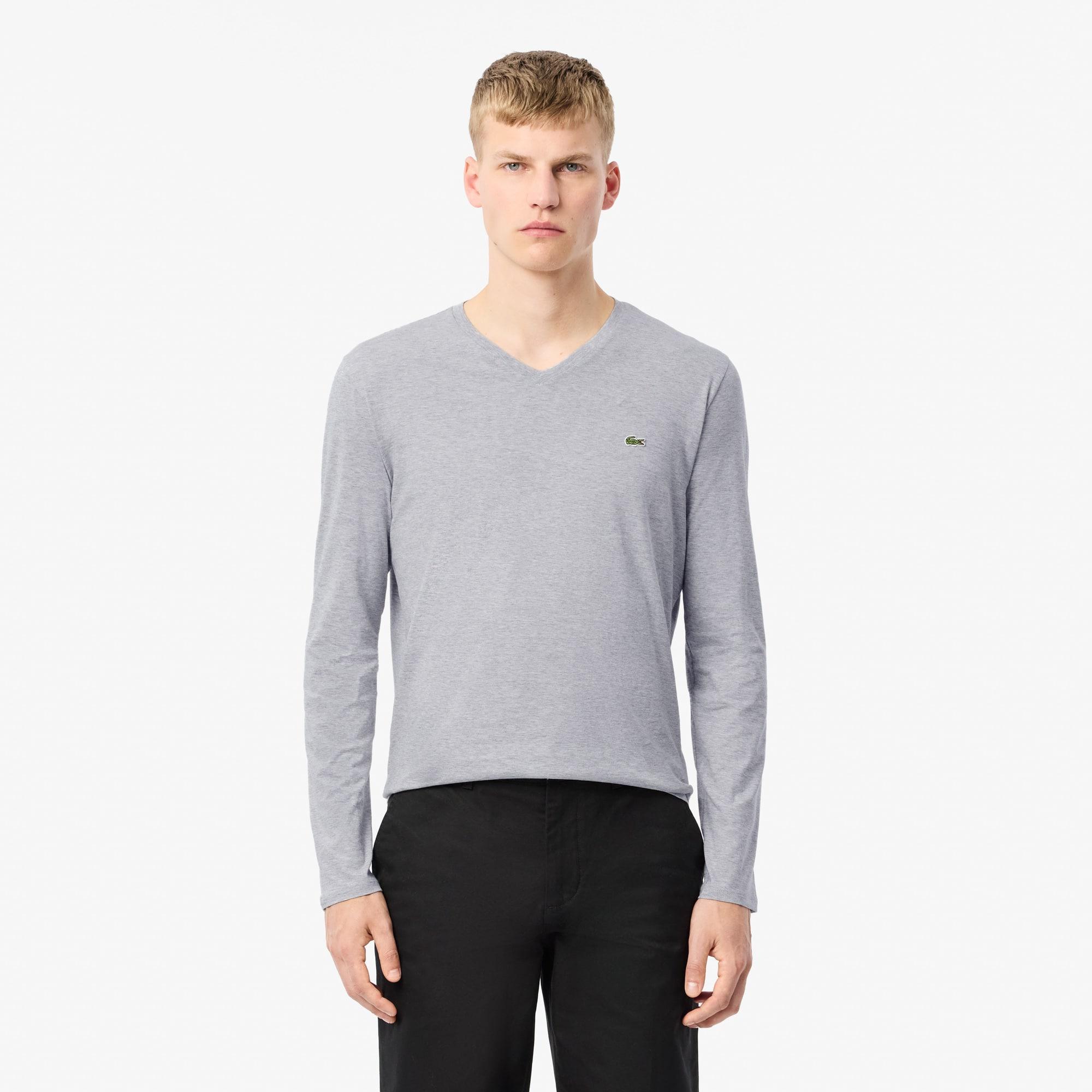 Men's Lightweight Pima Cotton V-Neck T-Shirt Product Image